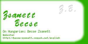 zsanett becse business card